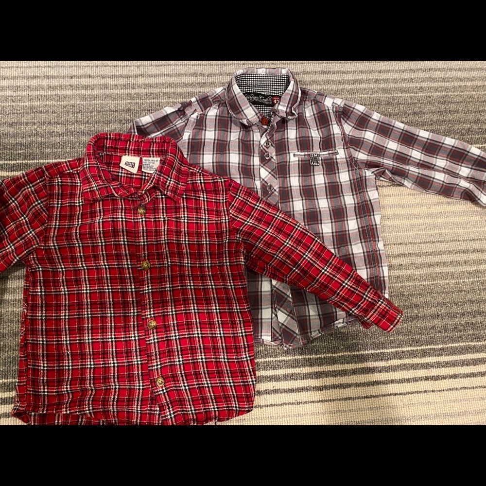 Bundle of boys button down shirts